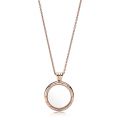 Κολιέ με ανοιγόμενο κρεμαστό, 14K rose gold-plated