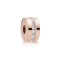 Κλιπ 14K rose gold-plated με κυβική ζιρκόνια
