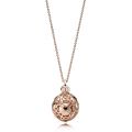 Κολιέ, καρδιές 14K rose gold-plated
