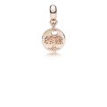 Κρεμαστό σύμβολο ESSENCE COLLECTION  με 14K rose gold-plated, δέντρο οικογένειας