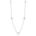 Κολιέ 14K rose gold-plated με λευκό καλλιεργημένο μαργαριτάρι