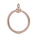 Κρεμαστό Ο 14K rose gold-plated, μεσαίο