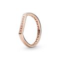 Δαχτυλίδι 14K rose gold-plated, λογότυπο Pandora