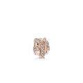 Μινιατούρα ασ.925 με κυβ. ζιρκόνια 14K rose gold-plated, δωράκι