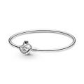 Bangle ασ. 925 με κούμπωμα Cheshire cat, Disney Alice in Wonderland