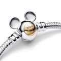 Βραχιόλι ασ. 925 με χρυσό 14Κ, Disney 100 Mickey