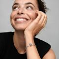 Σύμβολο με επίστρωση ροζ χρυσού 14Κ, μαύρο & μωβ σμάλτο που φωσφορίζει στο σκοτάδι, Disney Mickey and Minnie κολοκύθα