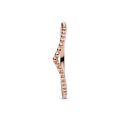 Δαχτυλίδι, wishbone 14K rose gold-plated
