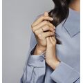 Δαχτυλίδι 14K rose gold-plated, λογότυπο PANDORA, καρδιά