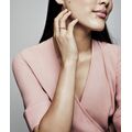 Δαχτυλίδι με κυβική ζιρκόνια 14K rose gold-plated, καρδιές