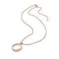Κολιέ με ανοιγόμενο κρεμαστό, 14K rose gold-plated