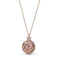 Κολιέ, καρδιές 14K rose gold-plated