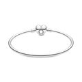 Bangle ασ.925 με κούμπωμα καρδιά