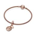 Κρεμαστό 14K rose gold-plated με κυβική ζιρκόνια, δέντρο της οικογένειας