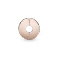 Κλιπ 14K rose gold-plated με κυβική ζιρκόνια και σιλικόνη