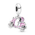 Κρεμαστό ασ. 925 με κυβ. ζιρκόνια & σμάλτο, Scooter