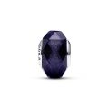 Σύμβολο ασ. 925 με faceted μπλε γυαλί μουράνο & αβεντουρίνη
