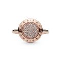 Δαχτυλίδι 14K rose gold-plated, λογότυπο PANDORA