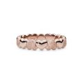 Δαχτυλίδι 14K rose gold-plated, καρδιά