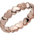 Δαχτυλίδι 14K rose gold-plated, καρδιά