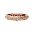 Δαχτυλίδι 14K rose gold-plated, diamond-pointed