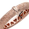 Δαχτυλίδι 14K rose gold-plated, diamond-pointed