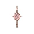 Δαχτυλίδι 14K rose gold-plated με κρύσταλλα & κυβ. ζιρκόνια, κορώνα