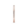Δαχτυλίδι με διαφ. κυβ. ζιρκόνια, 14K rose gold-plated