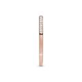 Δαχτυλίδι με διαφ. κυβ. ζιρκόνια, 14K rose gold-plated