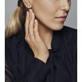 Δαχτυλίδι 14K rose gold-plated ανοιγόμενο με διαφ. κυβ. ζιρκόνια
