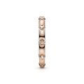 Δαχτυλίδι 14K rose gold-plated με κυβική ζιρκόνια