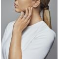 Δαχτυλίδι 14K rose gold-plated με κυβ. ζιρκόνια, wishbone