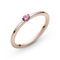 Δαχτυλίδι 14K rose gold-plated με phlox ροζ κρύσταλλο
