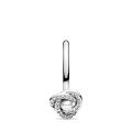 Δαχτυλίδι ασημ.925 με crystal pearl και με κυβ. ζιρκόνια , κορδέ