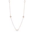 Κολιέ 14K rose gold-plated με λευκό καλλιεργημένο μαργαριτάρι