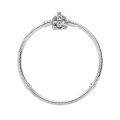 Βραχιόλι ασ. 925 με κυβική ζιρκόνια, Disney Cinderella, κούμπωμα άμαξα κολοκύθα