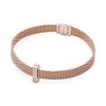 Σύμβολο κλιπ 14K rose gold-plated με κυβική ζιρκόνια, PANDORA Reflexions