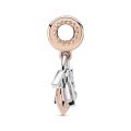 Κρεμαστό 14K rose gold-plated με κυβ. ζιρκόνια, οικογένεια