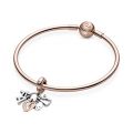 Κρεμαστό 14K rose gold-plated με κυβ. ζιρκόνια, οικογένεια