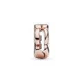Κλιπ Pandora Reflexions, 14K rose gold-plated, λουλούδι