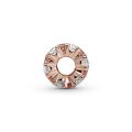 Σύμβολο 14K rose gold-plated με πολύχρωμες κυβικές ζιρκόνιες