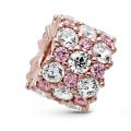 Σύμβολο 14K rose gold-plated με πολύχρωμες κυβικές ζιρκόνιες