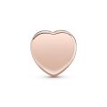 Κλιπ 14K rose gold-plated με κυβ. ζιρκόνια, PANDORA Reflexions, καρδιά