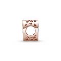 Σύμβολο 14K rose gold-plated με κυβ. ζιρκόνια, καρδιά