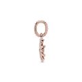 Κρεμαστό 14K rose gold-plated με κυβ. ζιρκόνια & σμάλτο, μαργαρίτα