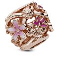 Σύμβολο 14K rose gold-plated με σμάλτο, μαργαρίτα