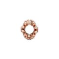 Σύμβολο 14K rose gold-plated με κυβ. ζιρκόνια & σμάλτο, μαργαρίτα