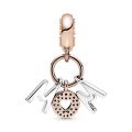 Κρεμαστό 14K rose gold-plated με κυβική ζιρκόνια, μάμα
