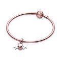 Κρεμαστό 14K rose gold-plated με κυβική ζιρκόνια, μάμα