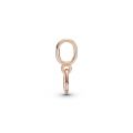 Κρεμαστό 14K rose gold-plated με μωβ κρύσταλλο, καρδιά